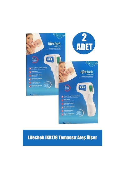 Lifechek JXB178 Temassız Ateş Ölçer 2'li