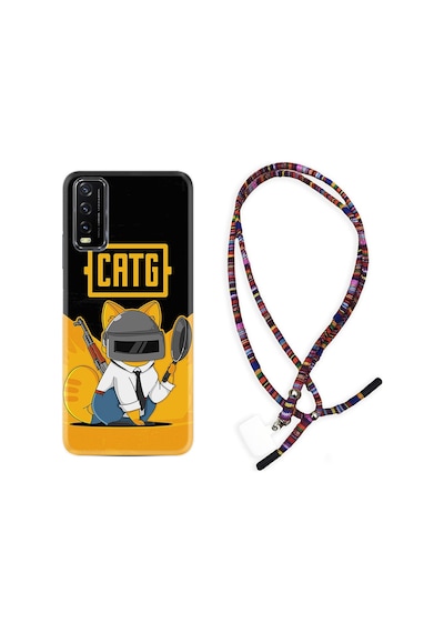 Vivo Y20S Kılıf Rasta Boyun Askılı Cat G 1677