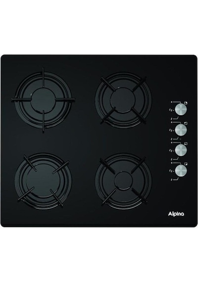 Alpina Statik Cam Ankastre 3'lü Set Siyah