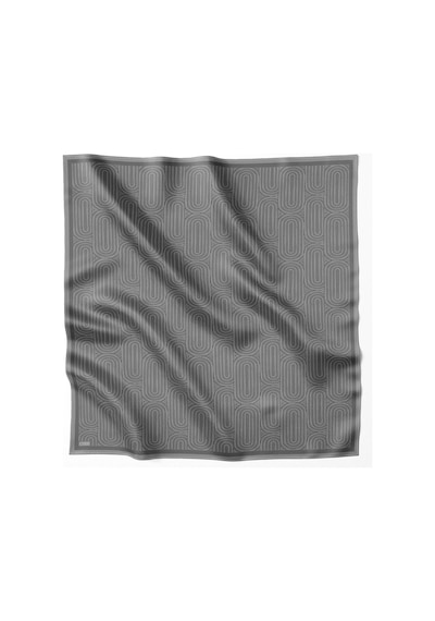 Belli İpek Twill Eşarp 4209d01 Gri