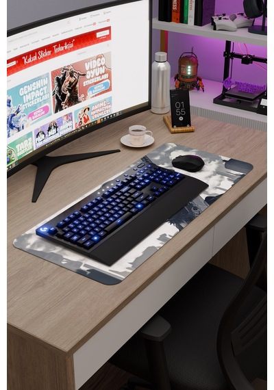 Nier: Automata Kaymaz Dikişli Kauçuk Oyuncu Mousepad V1 - 70x30 Xl Gaming Mouse Pad Fare Altlığı