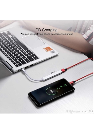 Type-C Usb 3.1 Den 4 Adet Usb 3.0 Hub Otg Çoğaltıcı Adaptörü C809