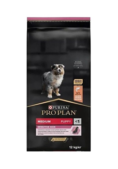 Pro Plan Medium Puppy Sensitive Skin Somonlu Orta Irk Yavru Köpek Maması 12 Kg Diğer
