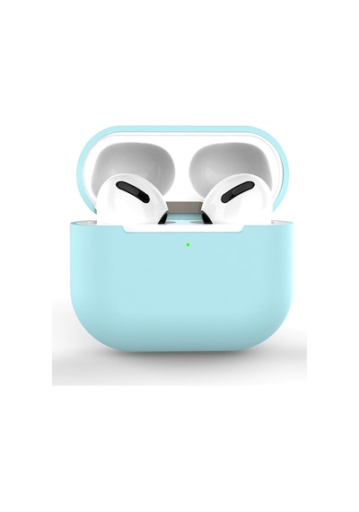 Ally Apple Uyumlu AirPods 3 için Ultra İnce Koruma Silikon Kulaklık Kılıfı Mavi