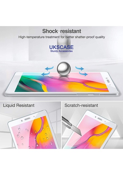 Samsung Uyumlu Galaxy Tab A 8.0'' 2019 T290 T295 Temperli Cam Ekran Koruyucu 2 Adet