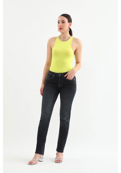 Banny Jeans Kadın Likralı Straight Jean Pantolon Lacivert 001 Lacivert 32
