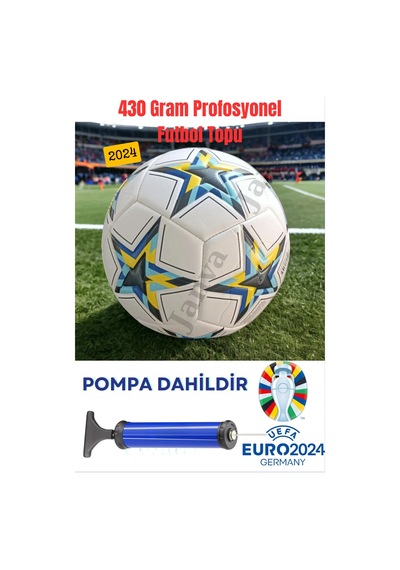 Janva Pompalı FİFA European Red Şampiyonlar Ligi Özel Tasarımı Futbol Topu Lazer Kesim 400 gram 1.Kalite Beyaz