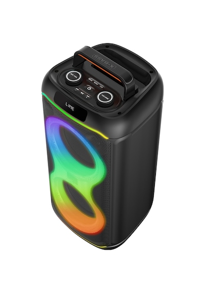 Gd-2823 Dijital Led Göstergeli Fm Radyolu Mikrofonlu Rgb Tws Çift 8 İnç Stereo Bass Kablosuz Karaoke Hoparlör