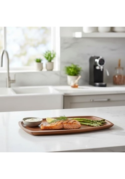 Akasya Ağacı Kayık Sunum Tepsisi 33x20 Cm Ahşap Servis Ve Kahve Tepsisi Peynir, Şarküteri Ve Dekoratif Banyo