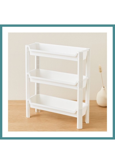 Trendexa 3 Katlı Sepet Organizer Raf Ünitesi 465x145x500 Mm Mac Çok Renkli