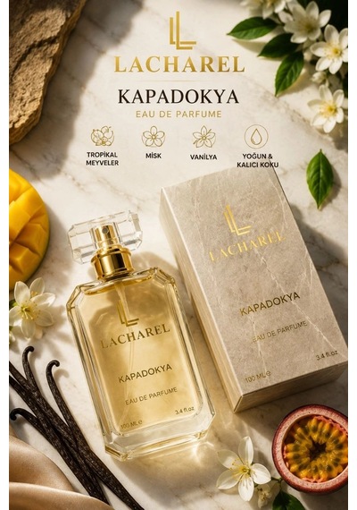 Lacharel Kapadokya Kadın Eau De Parfum 100 Ml Tropikal Meyveli Misk Vanilyalı Parfüm Ferah