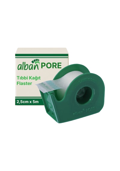 Kağıt Flaster 2,5cmx5m, 10 Kutulu Set, Medikal Pore Cerrahi Bant