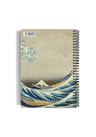 Katsushika Hokusai/the Great Wave Off Kanagawa,1829 / Spiralli Defter 05 / A5 / Çizgisiz / 100 Sayfa