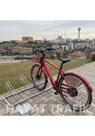 Bisiklet Park Yeri Dörtlü Galvaniz Eko, Park Demiri