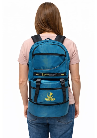 Wander Trend Bag Körüklü Petrol Rengi Dağcı Sırt Çantası Petrol