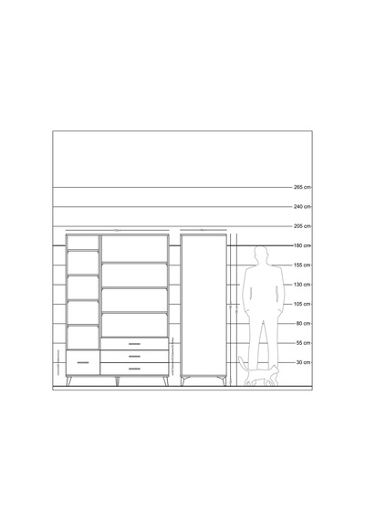 Kronos Dolap 9 Raflı 4 Çekmeceli 132x59x195 Çam-antrasit/antrasit Antrasıt/antrasıt Kronos Dolap 9 Raflı 4 Çekmeceli 132x59x195 Çam-antrasit/antrasit Antrasıt/antrasıt