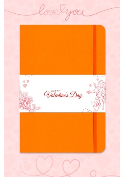 Tarihsiz Klasik Defter Rec Note 13x21 Çizgili Turuncu