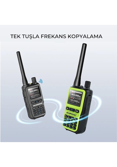 Baofeng Uv-5r Mini Dual Band Telsiz Vhf/uhf 5w Güç, Bluetooth, Type-c Şarj - Yeşil