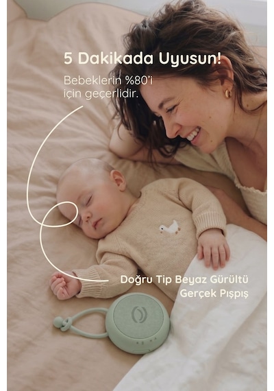 Beyaz Gürültü Cihazı | 33 Sesli, Pışpışlı ve Ninnili | Radyasyon İçermeyen Bebek Uyku Arkadaşı