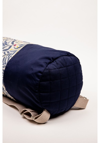Fabric Craft Bag Sırt Çantası Büyük Boy Unisex Duck Kumaş Günlük Spor Seyahat Çantası Lacivert - Krem
