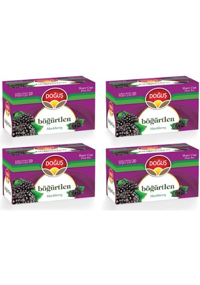 Doğuş Böğürtlen Meyve Süzen Poşet Çay 4'lü 20 x 2 G