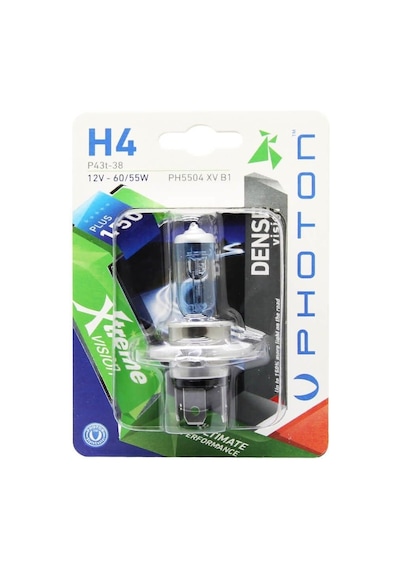 Ampul H4 12v 60/55w Xtreme Vision +%150 Fazla Işık Tekli Blister Pht Ph5504 Xv B1