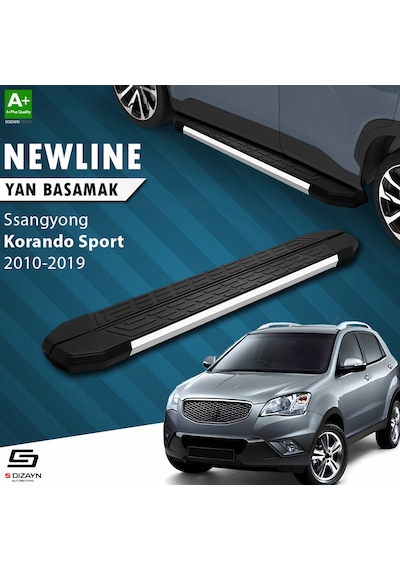 S-dizayn Ssangyong Korando Sport Newline Krom Yan Basamak 203 Cm 2010-2019 A+ Kalite