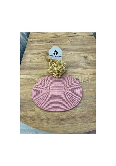 Jüt Hasır Amerikan Servis Oval Supla Pembe Pembe