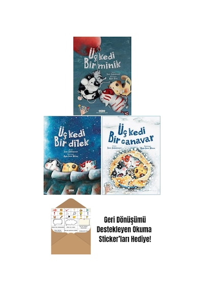 Sara Şahinkanat 3 Kitap Set + Okuma Sticker'ları