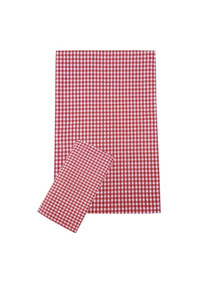Zefir Desen Sofra Bezi Masa Örtüsü 170 X 170 Cm Kırmızı 11