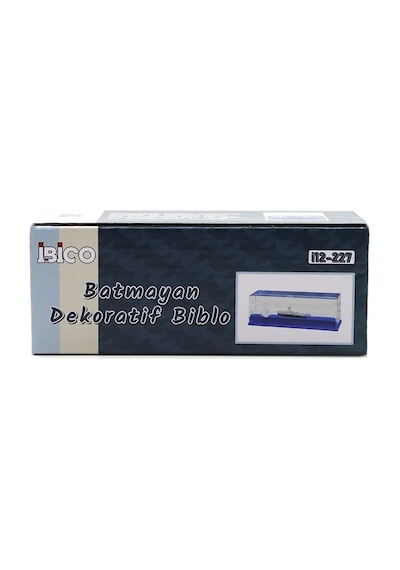 Lb Mavi Su Gemi - Ada D.gen Mika Yüzen Batmayan Dekoratif Biblo Akvaryum 5.2x15.2x5.3cm 77887781
