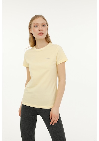 Lumberjack W-ct122 Basıc C Neck T-sh Sarı Kadın Kısa Kol T-shirt 000000000101339633 Sarı
