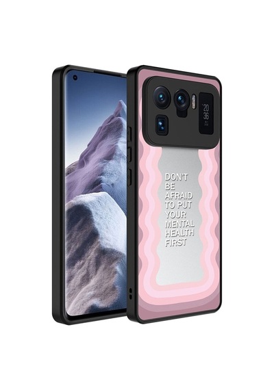 Xiaomi Mi 11 Ultra Kılıf Aynalı Desenli Kamera Korumalı Parlak Zore Mirror Kapak Ayna