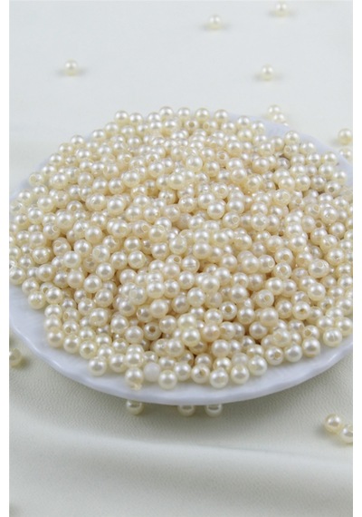 5 Mm Krem İnci Boncuk 30 Gr Kolye, Bileklik, Küpe Ve Takı Yapımı Diğer