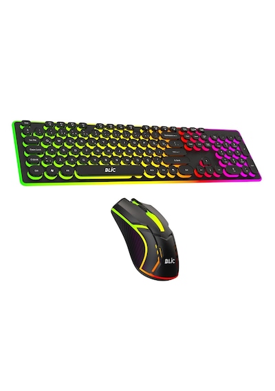 Rainbow BKB8 RGB Kablolu 105 Tuşlu Led Işık Gaming Klavye Mouse Set