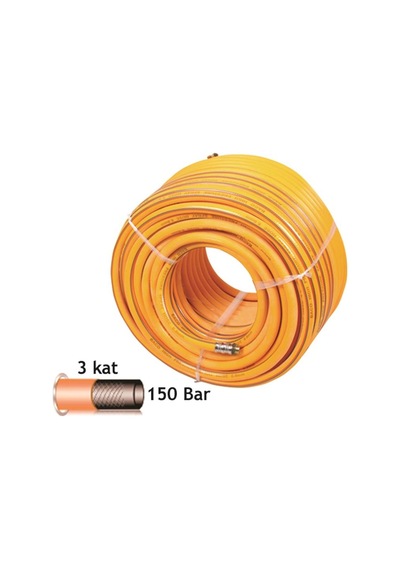 Baco İlaçlama Hortumu 100 M 8 Ml 3 Kat Sarı