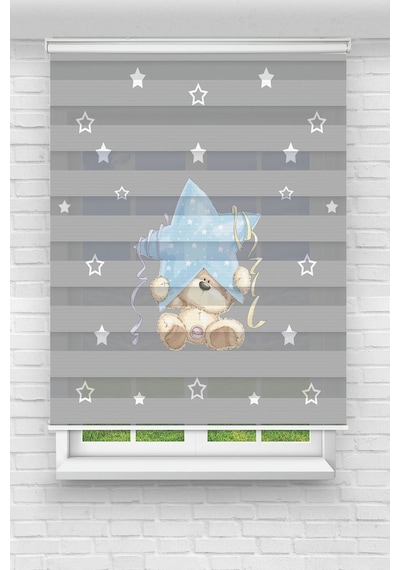 Perdeoutlet38 Baskılı Renkli Mavi Yıldız Dijital Baskılı Zebra Perde-cocuk Odası-stor Perde Model:tyc7989fc2bf2d7b06a487600 Çok Renkli