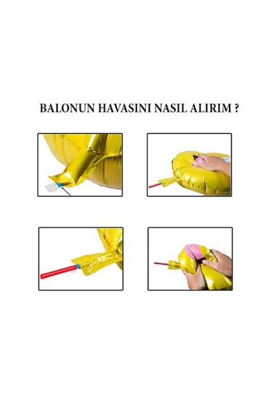 Gümüş Renkli Yıldız Folyo Balon 45 Cm A