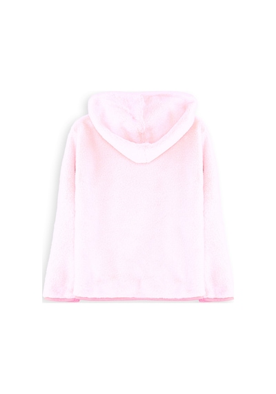 Denokids Kalp Cepli Kız Çocuk Pembe Peluş Mont Renkli