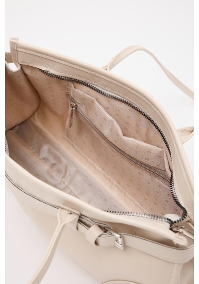Shule Bags Enyola Vintage Baget Çanta Krem Krem