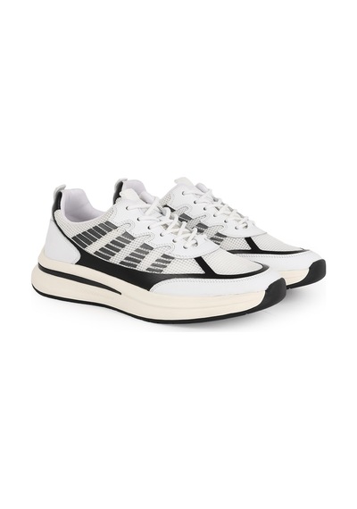 LBR H1135 Ea Nefes Alabilir Örme Triko Kumaşlı Bağcıklı Kalın Eva Taban Günlük Sneaker Beyaz-siyah LBR H1135 Ea Nefes Alabilir Örme Triko Kumaşlı Bağcıklı Kalın Eva Taban Günlük Sneaker Beyaz-siyah