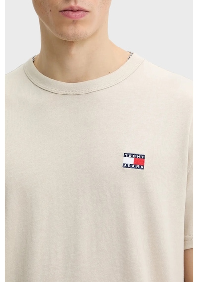 Tommy Jeans Erkek T Shirt Dm0dm22667 Ybh Beyaz Beyaz