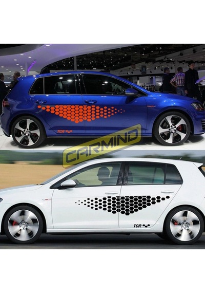 Vw Golf Tcr Petek Yan Kapı Sticker Set