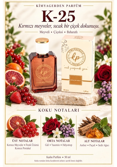 KP K-25 Kadın Parfüm EDP 50 ML