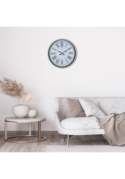 Krem 36 Cm Dekoratif Modern Duvar Saati Renkli
