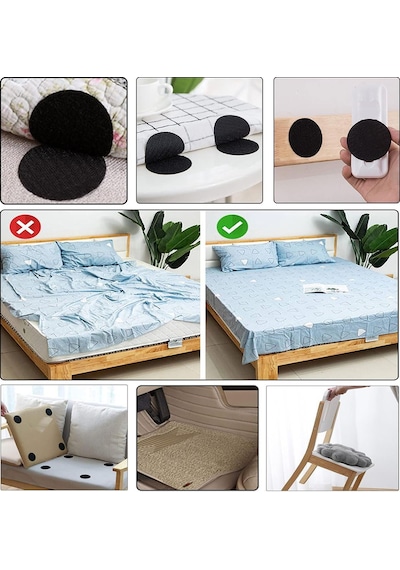 10'lu Halı Kilim Koltuk Örtüsü Sabitleyici Kaydırmaz Cırt Yıkanabilir Kendinden Yapışkanlı Ped