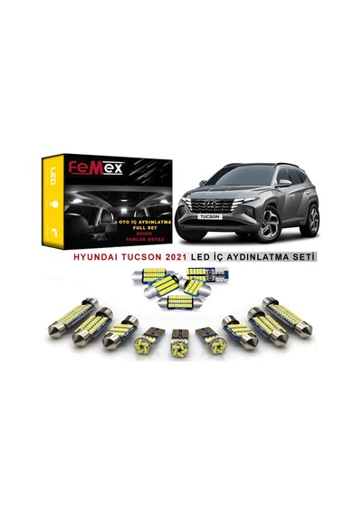 Femex Hyundai Tucson 2021 Sonrası Led İç Aydınlatma Ampul Seti Femex