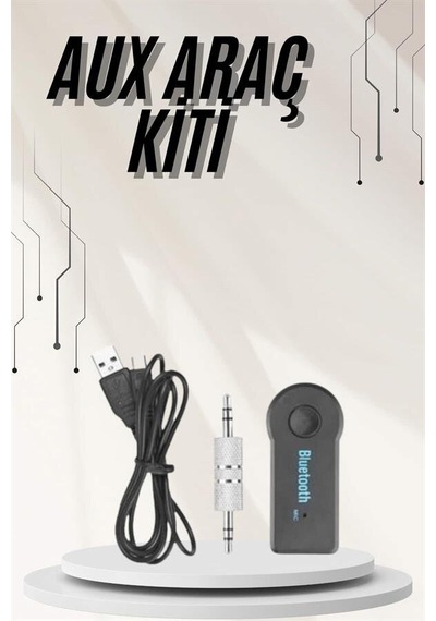 Yeni Nesil Bluetooth Aux Araç Kiti Siyah Tv Tablet Telefon Araç Araba Mh-hs3976-1584