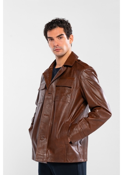 Tamer Tanca Erkek Hakiki Deri Fındık Deri Mont 415 Tnc-331 Erk Derı Mont Sk25/26 Fındık Dr Fındık