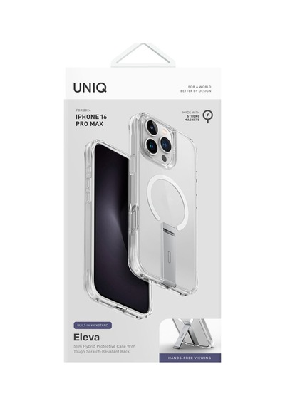 Apple Uyumlu iPhone 16 Pro Max Kılıf Eleva Serisi Standlı Magsafe Özellikli Magclick Premium Kılıf Clear Apple Uyumlu iPhone 16 Pro Max Kılıf Eleva Serisi Standlı Magsafe Özellikli Magclick Premium Kılıf Clear